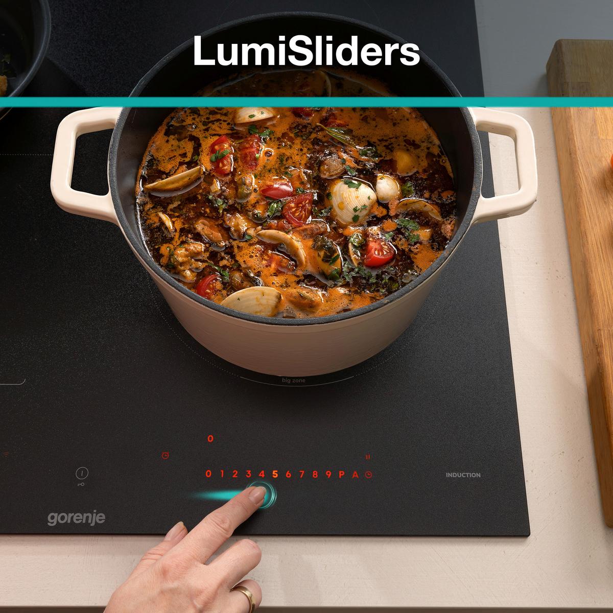 Induktionskochfeld Gi6433srwf - Schwarz, MODERN, Glas (59,5/5,4/52cm) - Gorenje