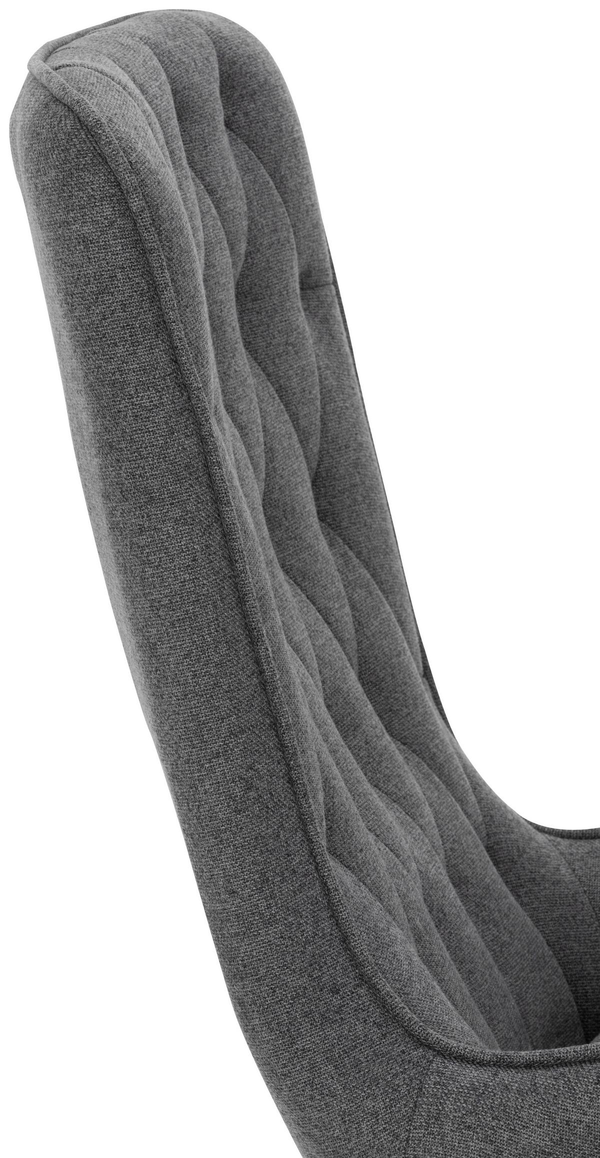 Schaukelstuhl Chester - Schwarz/Naturfarben, Basics, Holz/Textil (69/100/84,5cm) - P & B