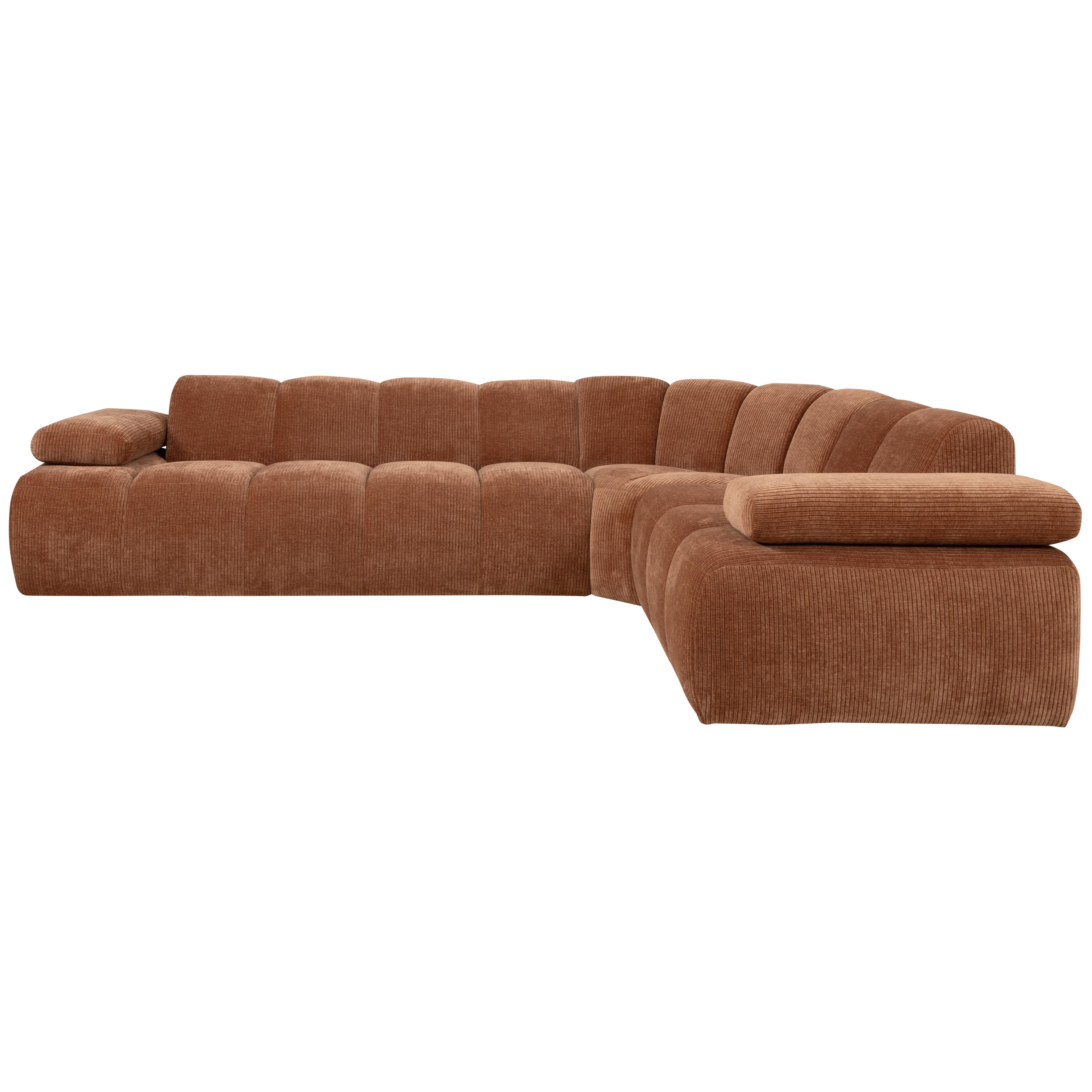 Ecksofa Mojo Rostfarben S: 310x230 cm - Rostfarben, Design, Textil (310/230cm) - Livetastic