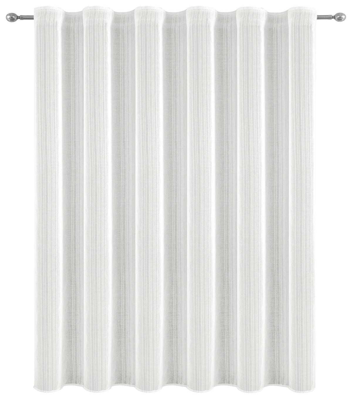 Blumenfensterstore Transparent Nicole BxL: 300x175 cm - Weiß, MODERN, Textil (300/175cm) - Luca Bessoni