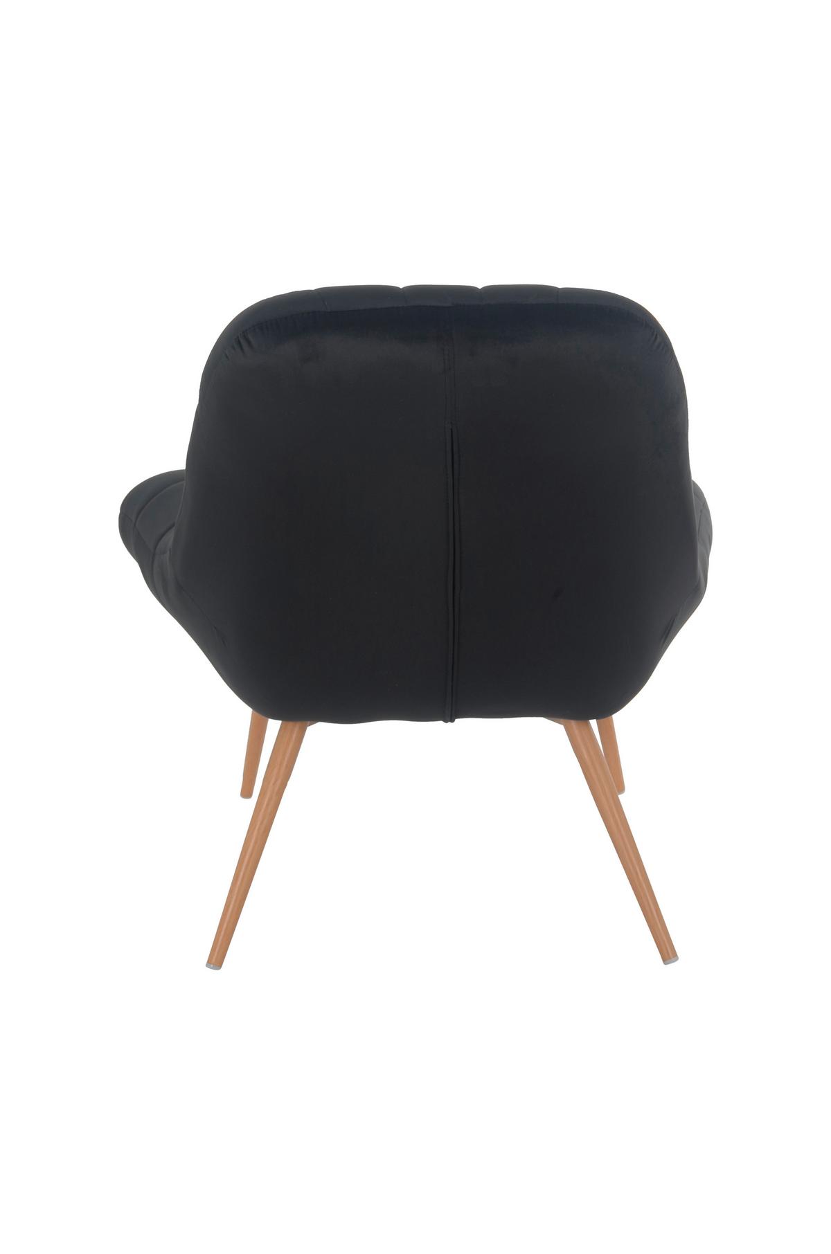 Xxl-sessel Schwarz, Naturfarben B: 76 Cm - Schwarz/Naturfarben, MODERN, Textil (76/85,6/85,6cm) - Livetastic