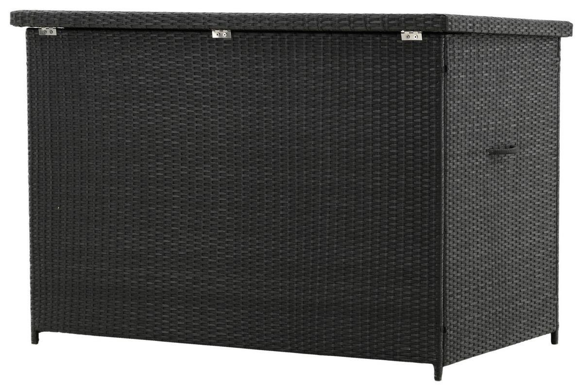 Kissenbox Amazon - Schwarz, KONVENTIONELL, Kunststoff (150/100/90cm) - Gardenson