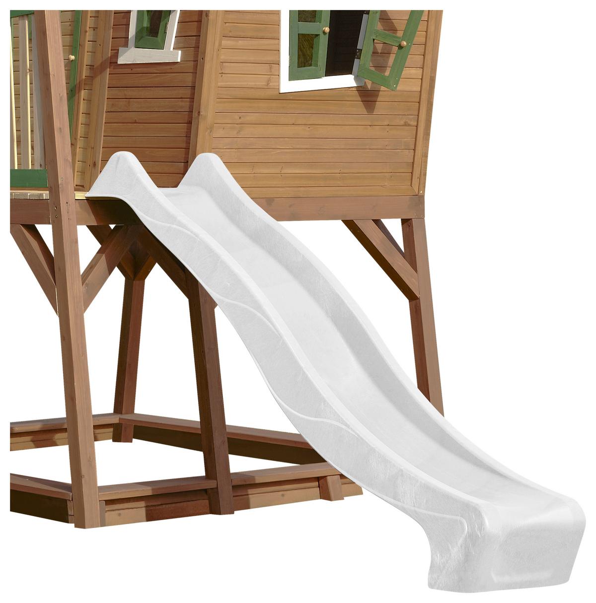 Spielturm A030.150.90 - Weiß/Braun, KONVENTIONELL, Holz (432/288/193cm) - Ambia Garden
