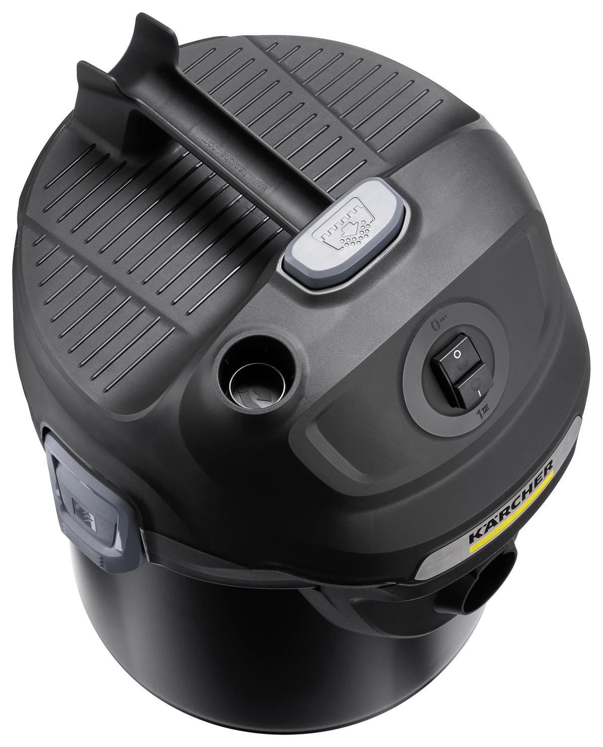 Aschesauger Mit Filterreinigungssystem 600 W - Schwarz, MODERN, Kunststoff (38/33,8/47,8cm) - Kärcher