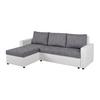 Ecksofa Hit Grau, Weiß S: 147x228 Cm - Weiß/Grau, Design, Holzwerkstoff/Kunststoff (147/228cm) - P & B