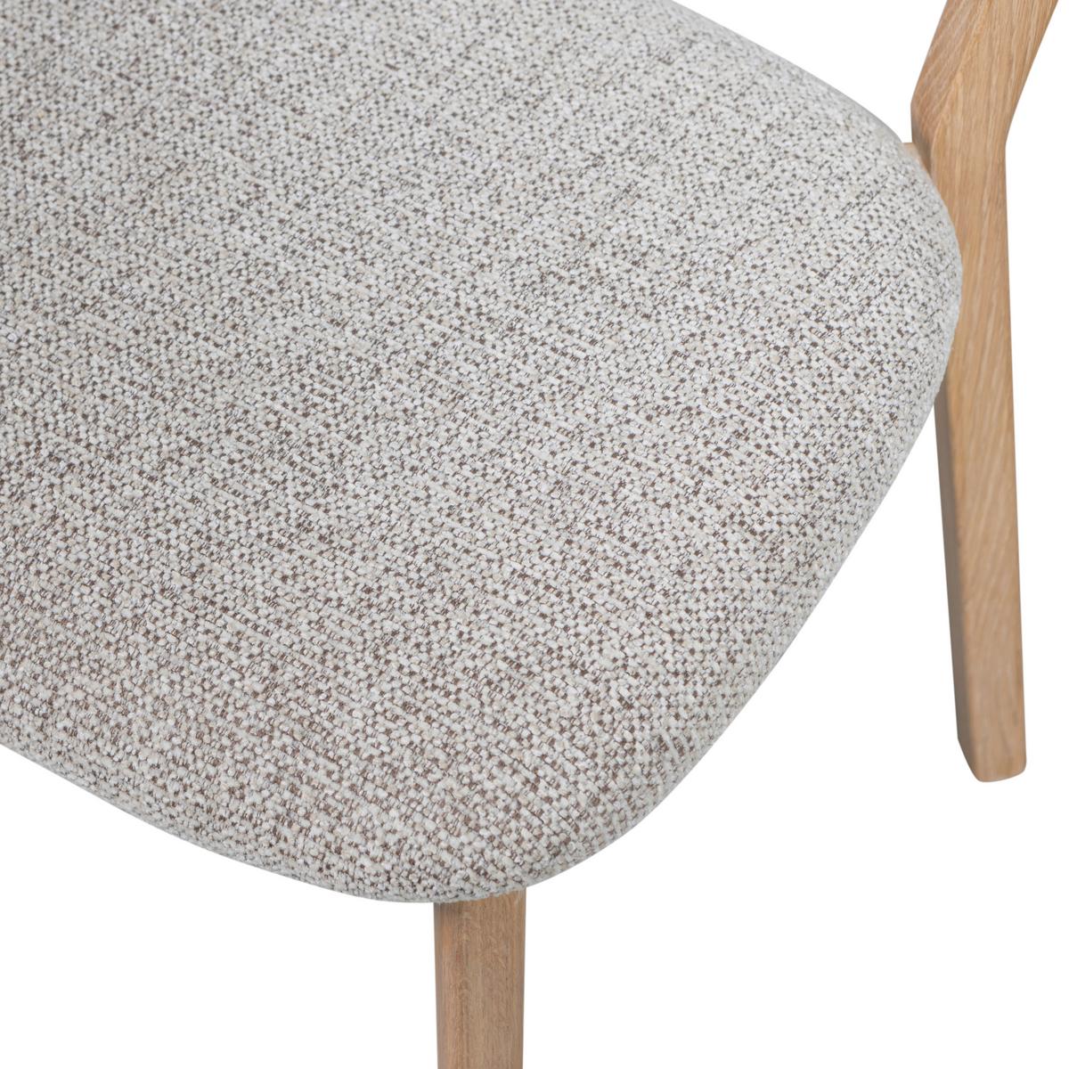 Stuhl-Set Udar Naturfarben B: 51cm - Naturfarben, MODERN, Holz/Textil (51/82/60cm) - Livetastic
