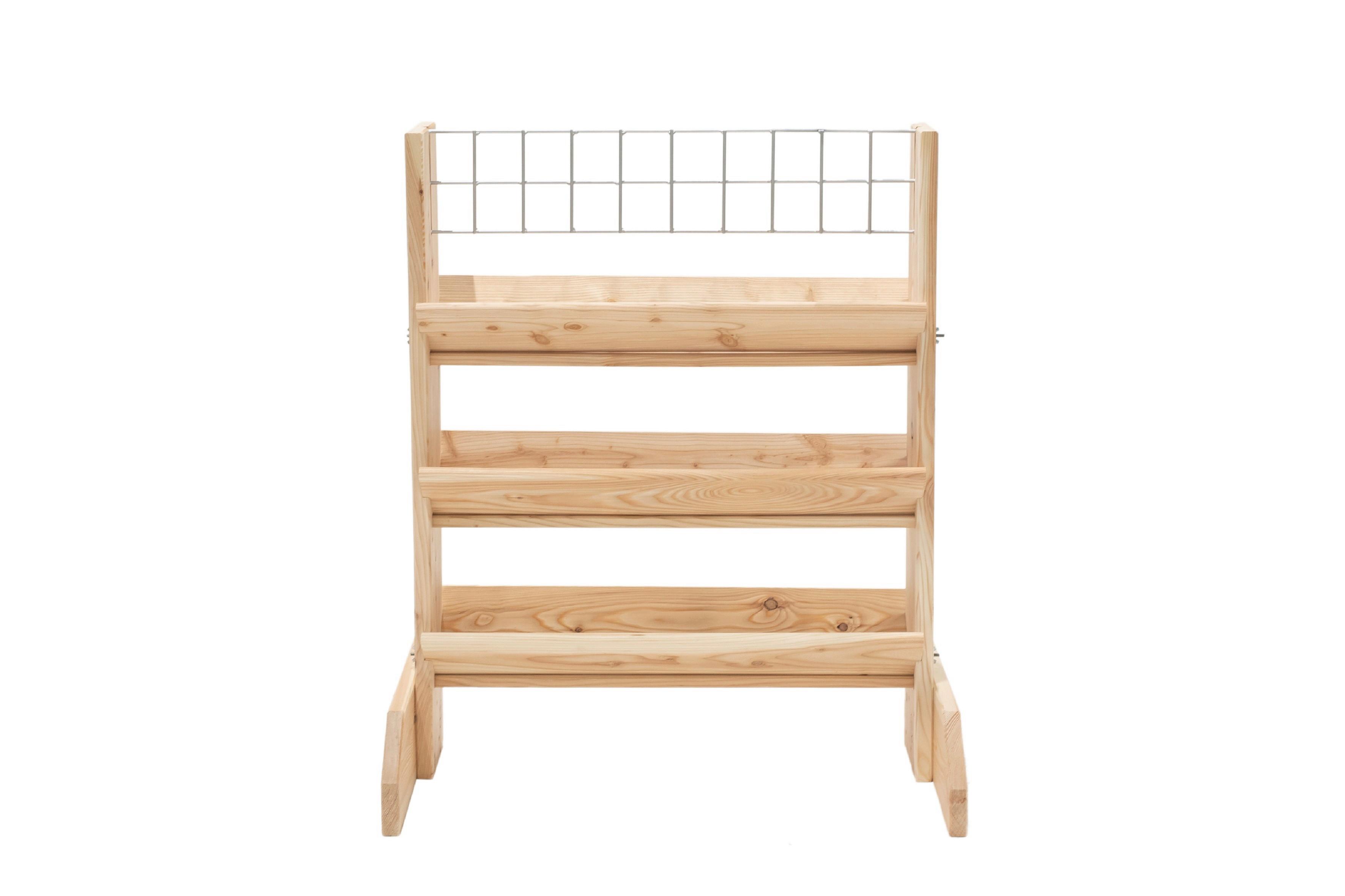 Gartenregal Kräuterregal L - Lärchefarben, Basics, Holz (80/95/50cm)