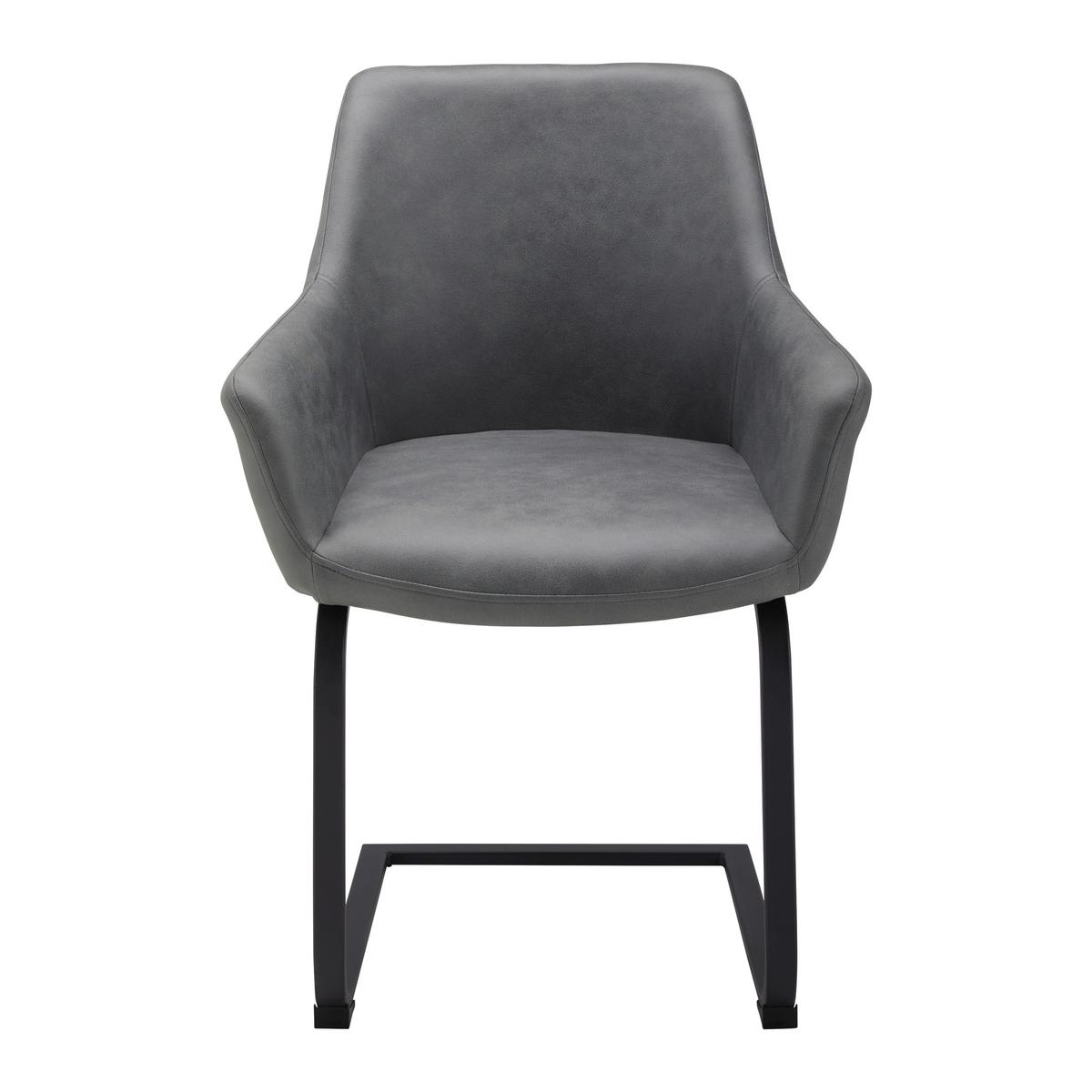 Zidle PRIA šedá - šedá/černá, Moderní, kov/dřevo (61/85/62cm) - Bessagi Home