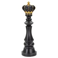 SOCHA KING - čierna/zlatá, Basics, plast (14/50/14cm)