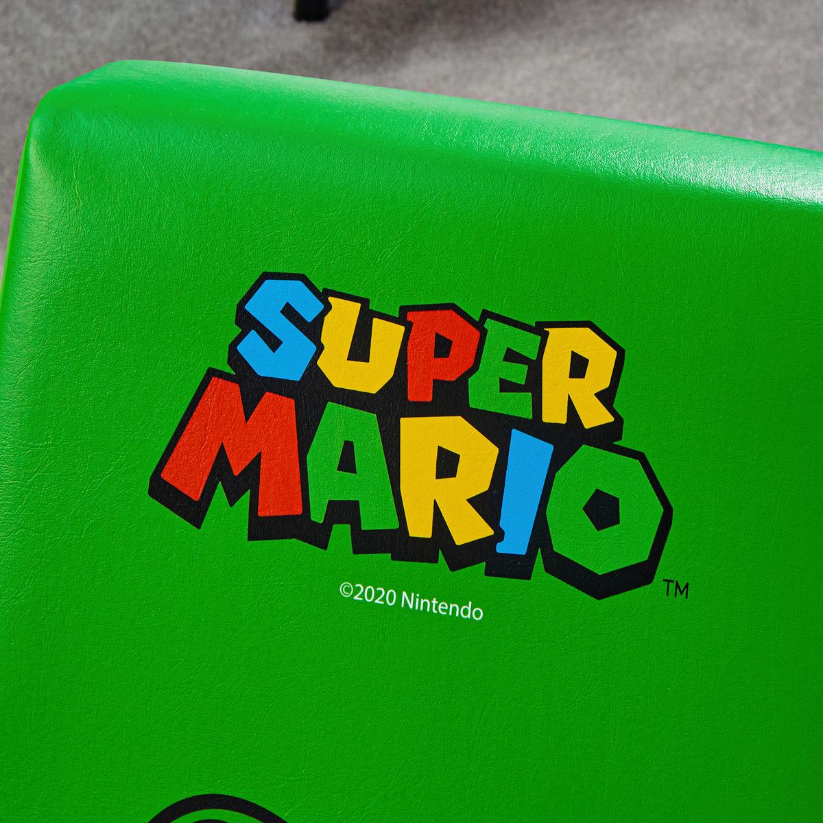 Gamingsessel Nintendo Grün B: 41 Cm - Grün, MODERN, Leder/Holzwerkstoff (41/65/84,5cm) - X Rocker