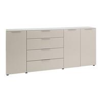 Široká komoda Siena SIENA -EXKLUSIV- - černá/kašmírová, Moderní, kov/kompozitní dřevo (226/99/40cm) - Mömax