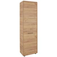 Predsieňová skriňa FONTANA - čierna/farba duba, Modern, kompozitné drevo/plast (54/198/32cm)