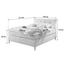 Boxspringbett mit Topper 140x200cm Missouri, Hellgrau - Hellgrau/Kieferfarben, KONVENTIONELL, Holzwerkstoff/Textil (140/200cm) - Carryhome Boxspringbett mit Topper 140x200cm Missouri, Hellgrau - Hellgrau/Kieferfarben, KONVENTIONELL, Holzwerkstoff/Textil (140/200cm) - Carryhome