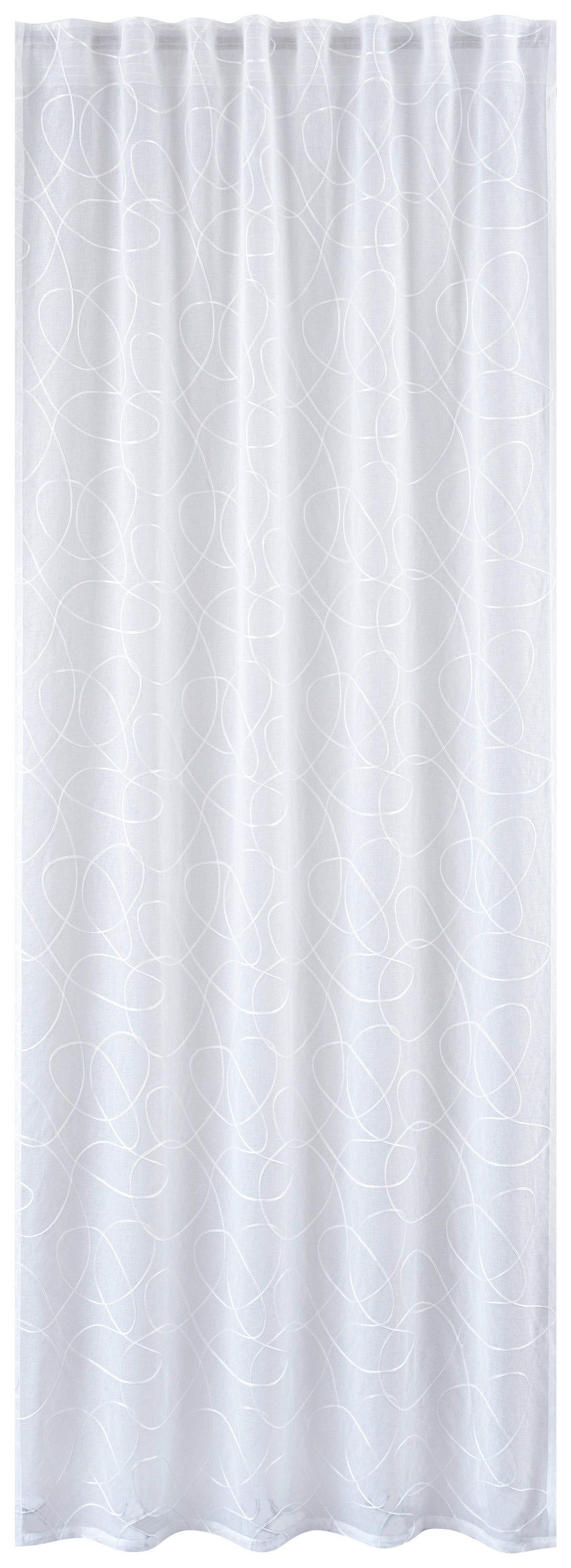 Készfüggöny Adrianne Kb. 135/245cm - fehér, Modern, textil (135/245cm) - Luca Bessoni