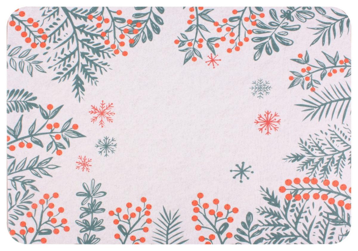 Platzdeckchen Marie - Beige/Rot, KONVENTIONELL, Textil (43/30cm) - Luca Bessoni