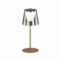 LED-Außenleuchte Marbella Goldfarben D: 14 cm - Goldfarben, Basics, Glas/Metall (14/35cm) - Schöner Wohnen