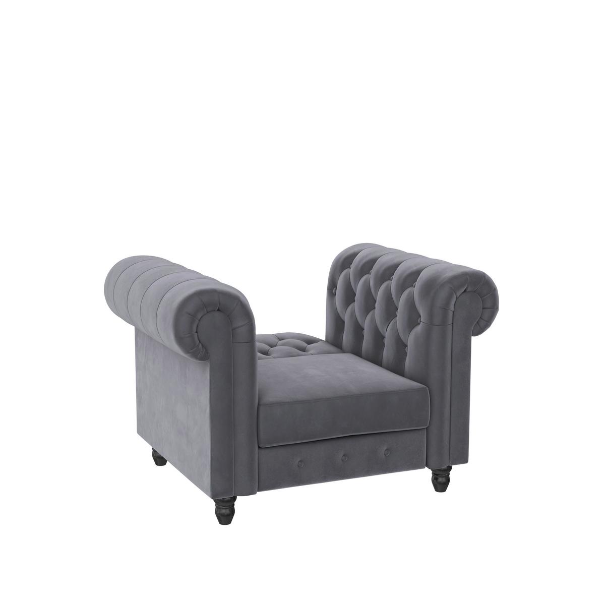 Sessel Firenze Anthrazit, Relaxfunktion - Anthrazit/Schwarz, Basics, Textil (111/83/87cm) - Livetastic