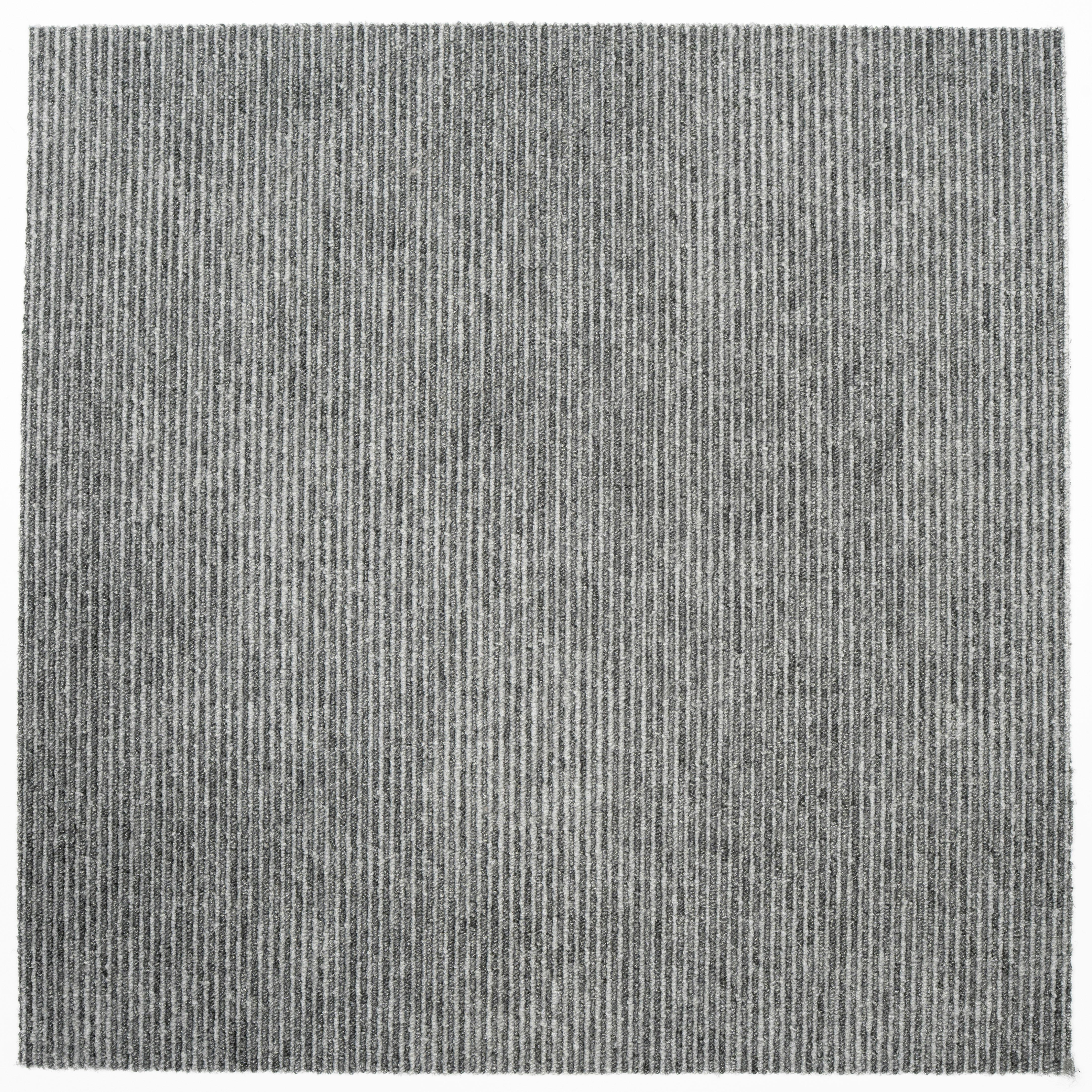 Teppichfliese Grau Marmaris 50x50 cm Florhöhe 3 mm - Grau, Basics, Textil (50/50cm)