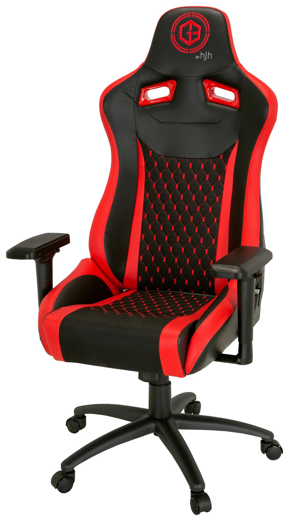 Gamingstuhl Gamebreaker Sx 04 Lederlook Schwarz/rot - Rot/Schwarz, MODERN, Kunststoff/Textil (74/137/66cm) - MID.YOU