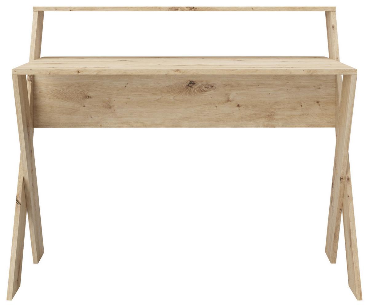 Schreibtisch 115x95x65 Cm Montreal Eiche Artisan Dekor - Wildeiche, MODERN, Holzwerkstoff (115/95/65cm) - MID.YOU