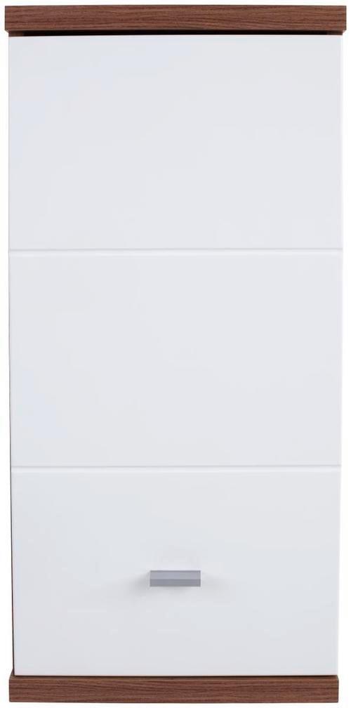 ZÁVĚSNÁ SKŘÍŇKA BARI - bílá/barvy dubu, Konvenční, kompozitní dřevo/plast (35/70/25cm)