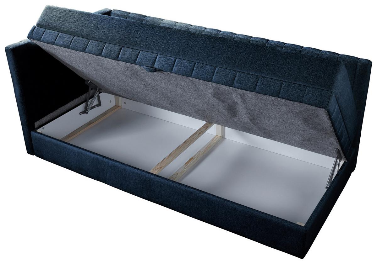 Schlafsofa Roma, Schwarz B: 212 Cm - Schwarz, Design, Holz/Holzwerkstoff (212/83/99cm) - MID.YOU