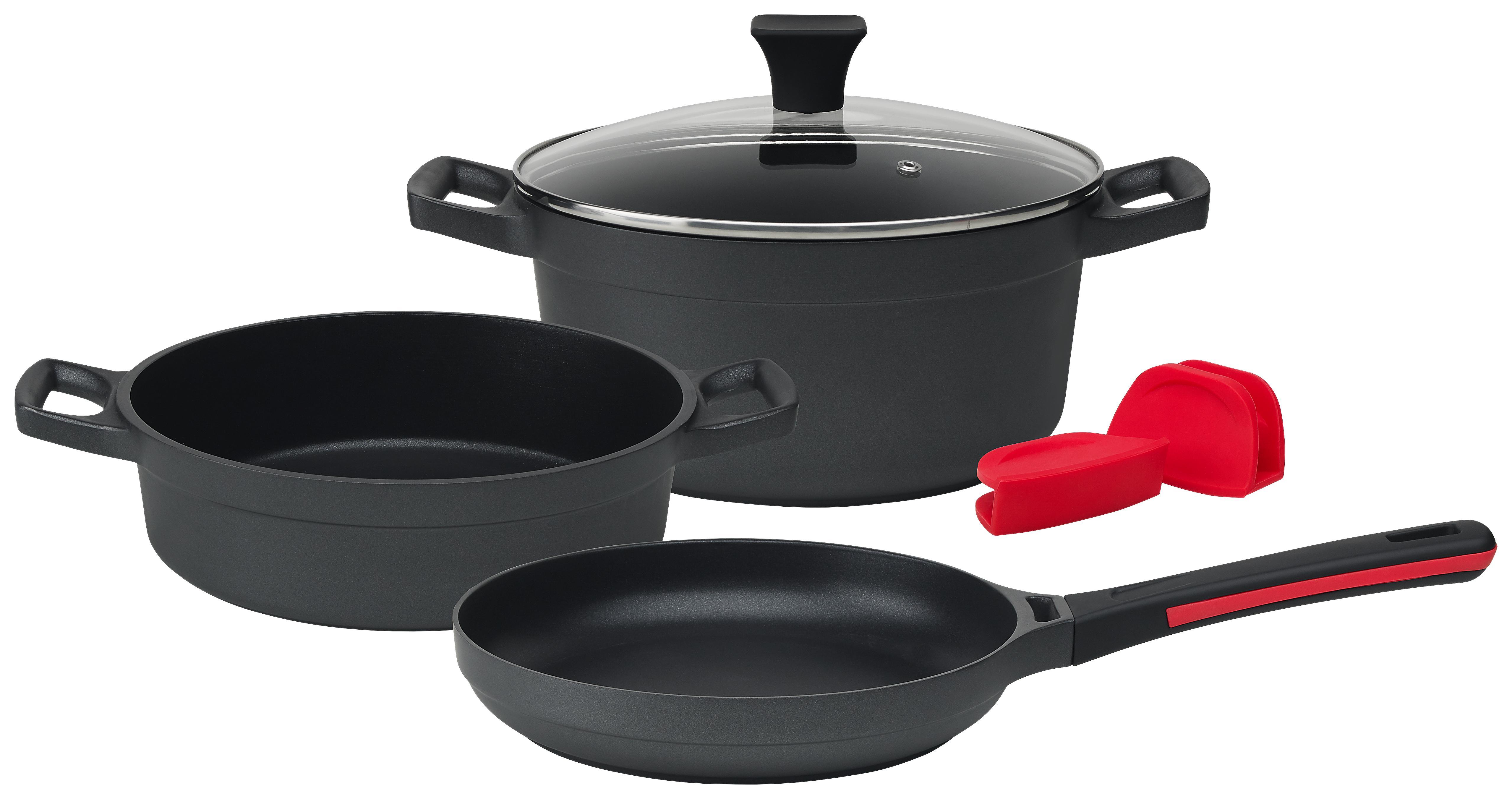 Főzőedény Szett Robert - Fekete, modern, Műanyag/Üveg - Luca Bessoni