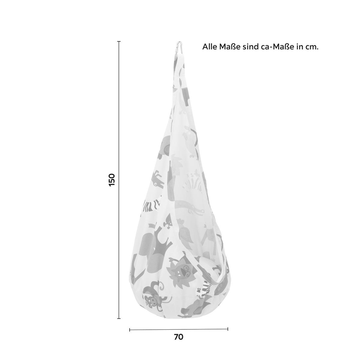 Sieťová hojdačka POOH vrátane vankúša - hnedá/béžová, Modern, textil (70/150/70cm) - Bessagi Kids