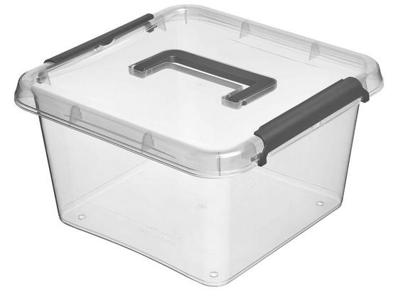 Aufbewahrungsbox Larissa - Transparent, Basics, Kunststoff (29/29/16,5cm) Aufbewahrungsbox Larissa - Transparent, Basics, Kunststoff (29/29/16,5cm)