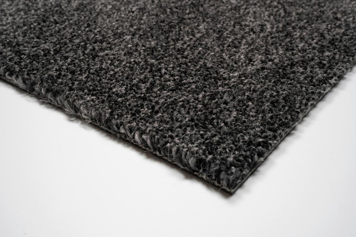 Teppichfliese Anthrazit Amalfi 50x50 cm Florhöhe 5 mm - Anthrazit, Basics, Textil (50/50cm)