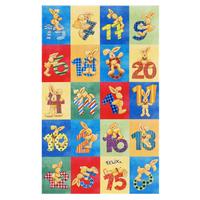 Kinderteppich Felix Der Hase Bunt 140x200 cm - Blau/Gelb, Trend, Textil (140/200cm)