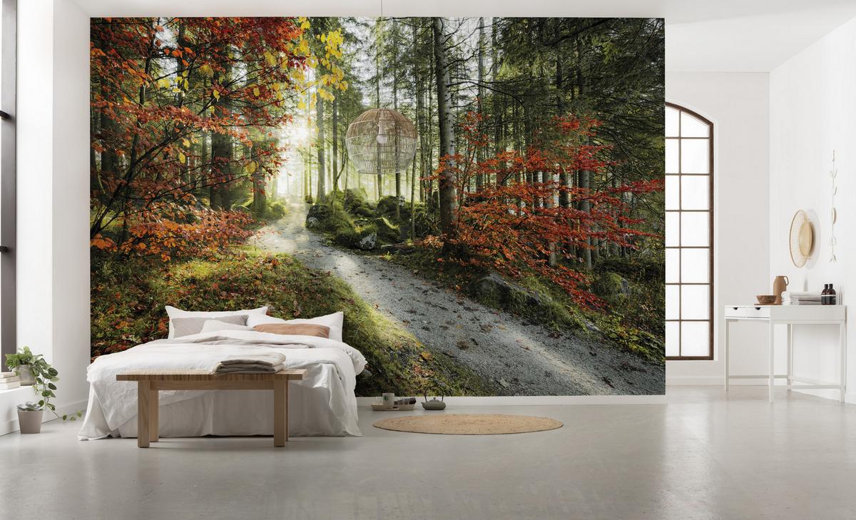 Fototapete Feuerzungen - Multicolor, Trend, Textil (450/280cm)