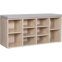 LAVICE S BOTNÍKEM VINTAGE - šedá/barvy dubu, Trend, kompozitní dřevo (104/48/30cm) - Boxxx