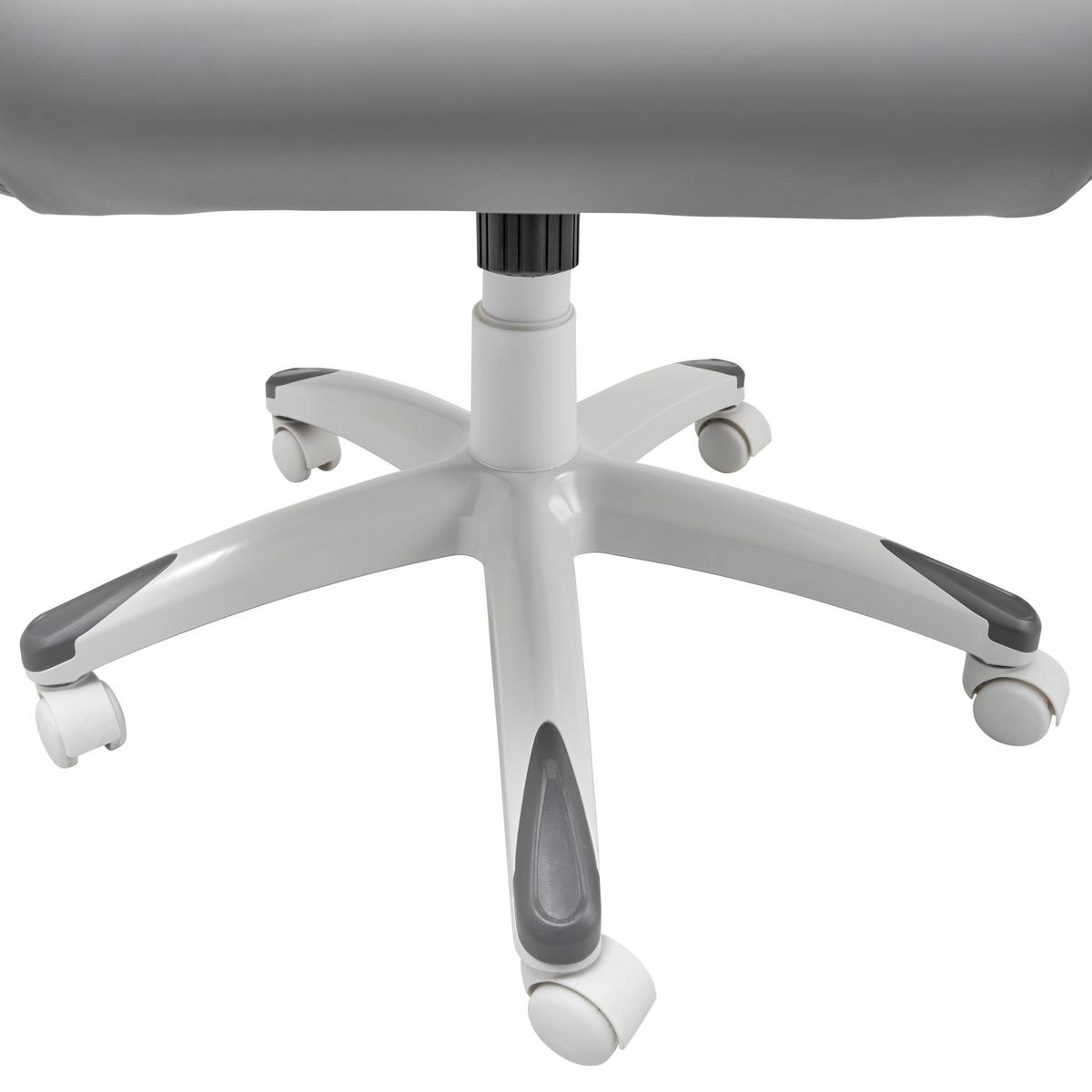 Gamingstuhl Racer - Weiß/Grau, MODERN, Kunststoff/Textil (66/126-134/59cm) - Livetastic