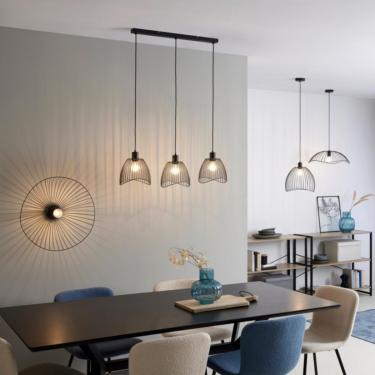 Závěsné svítidlo ELIOT, bez 1xE27 max. 40W - černá, Moderní, kov/plast (50/120cm) - Modern Living