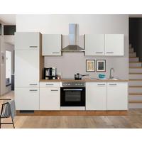 Küchenzeile Avila Mit Geräten 270 Cm Eichefarben/magnolien - Eichefarben/Magnolie, MODERN, Holzwerkstoff (270cm) - FlexWell