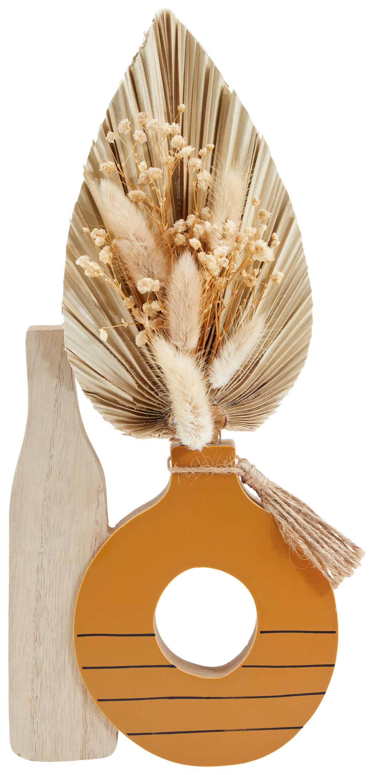 Kunstpflanze Trockenblumen Naturfarben H: 37 cm Sonnfried - Naturfarben, MODERN, Naturmaterialien/Holz (17/37/2,8cm) - Luca Bessoni