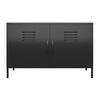 Highboard Mission District Schwarz B: 100cm - Schwarz, Design, Metall (100/64/46cm) - MID.YOU