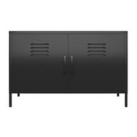 Highboard Mission District Schwarz B: 100cm - Schwarz, Design, Metall (100/64/46cm) - MID.YOU
