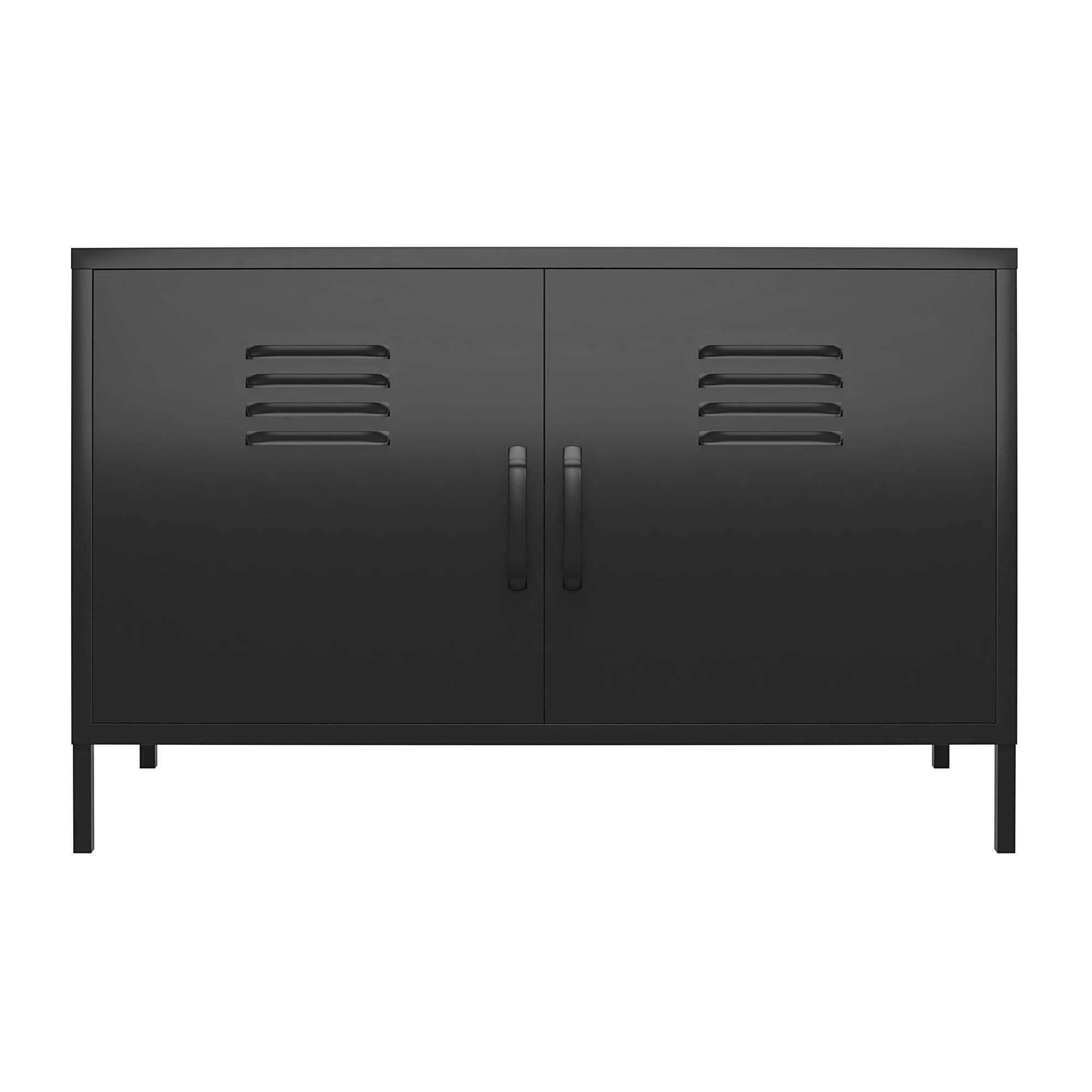 Highboard Mission District Schwarz B: 100cm