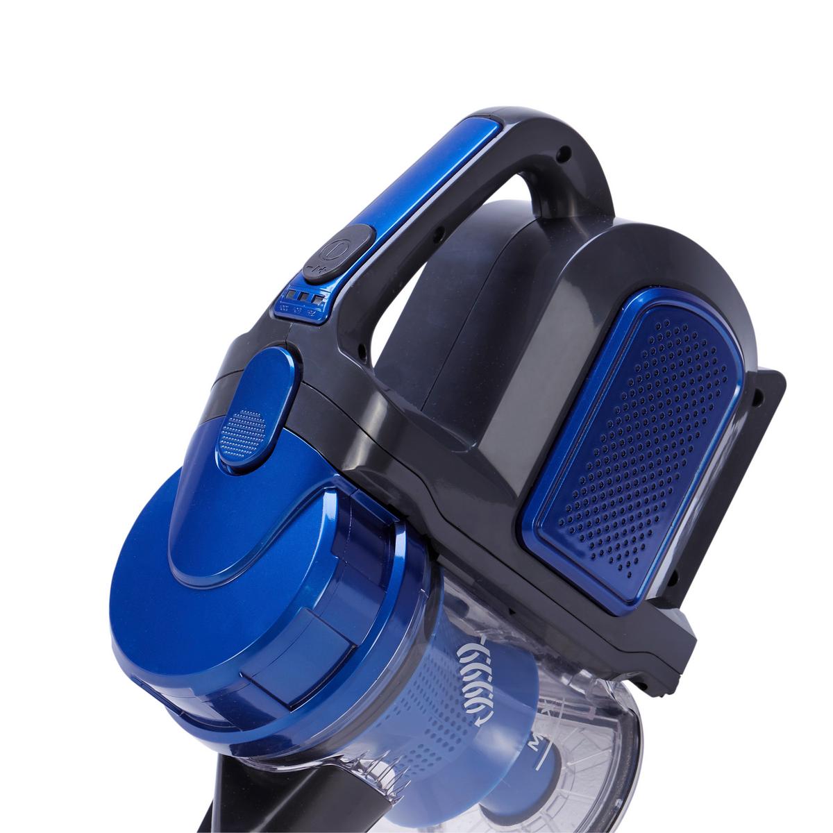 Akku-Handstaubsauger Reno 0,8 l mit 2-in-1-Funktion - Blau/Schwarz, LIFESTYLE, Kunststoff/Metall (120/27/20cm) - Bono