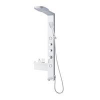 DUSCHPANEEL DUSCHMASSAGEPANEEL IBIZA - Chromfarben, KONVENTIONELL, Kunststoff (37,5/135,7/52cm) - Sanotechnik