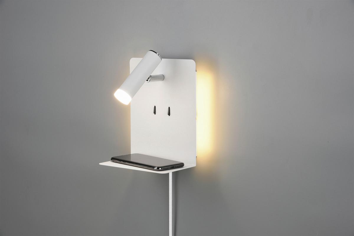 LED-Wandleuchte 222570231 Element - Weiß, Basics, Metall (20/16/14cm) - Trio Leuchten