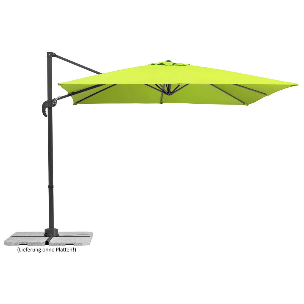 Ampelschirm Rhodos Junior BHT: 338x239x270 cm Grün