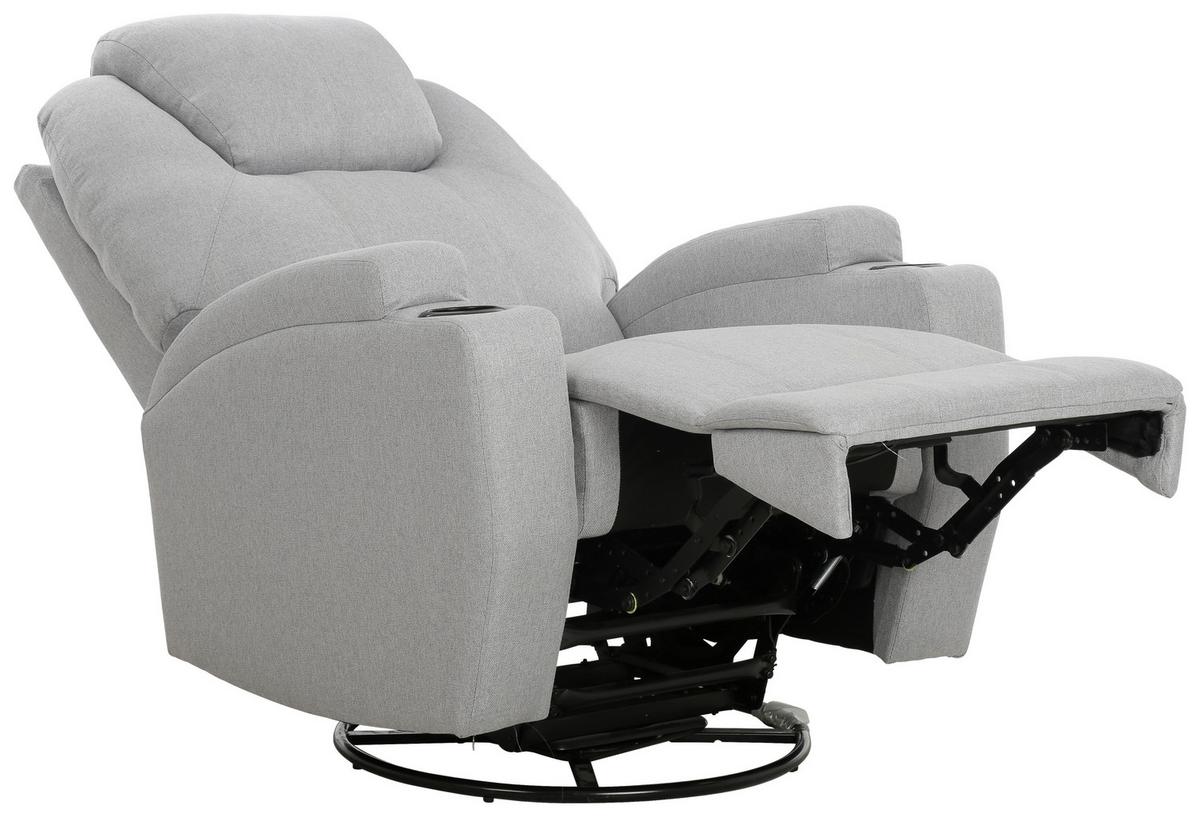 Massagesessel Bob - Schwarz/Grau, MODERN, Textil (86/110/96cm) - P & B