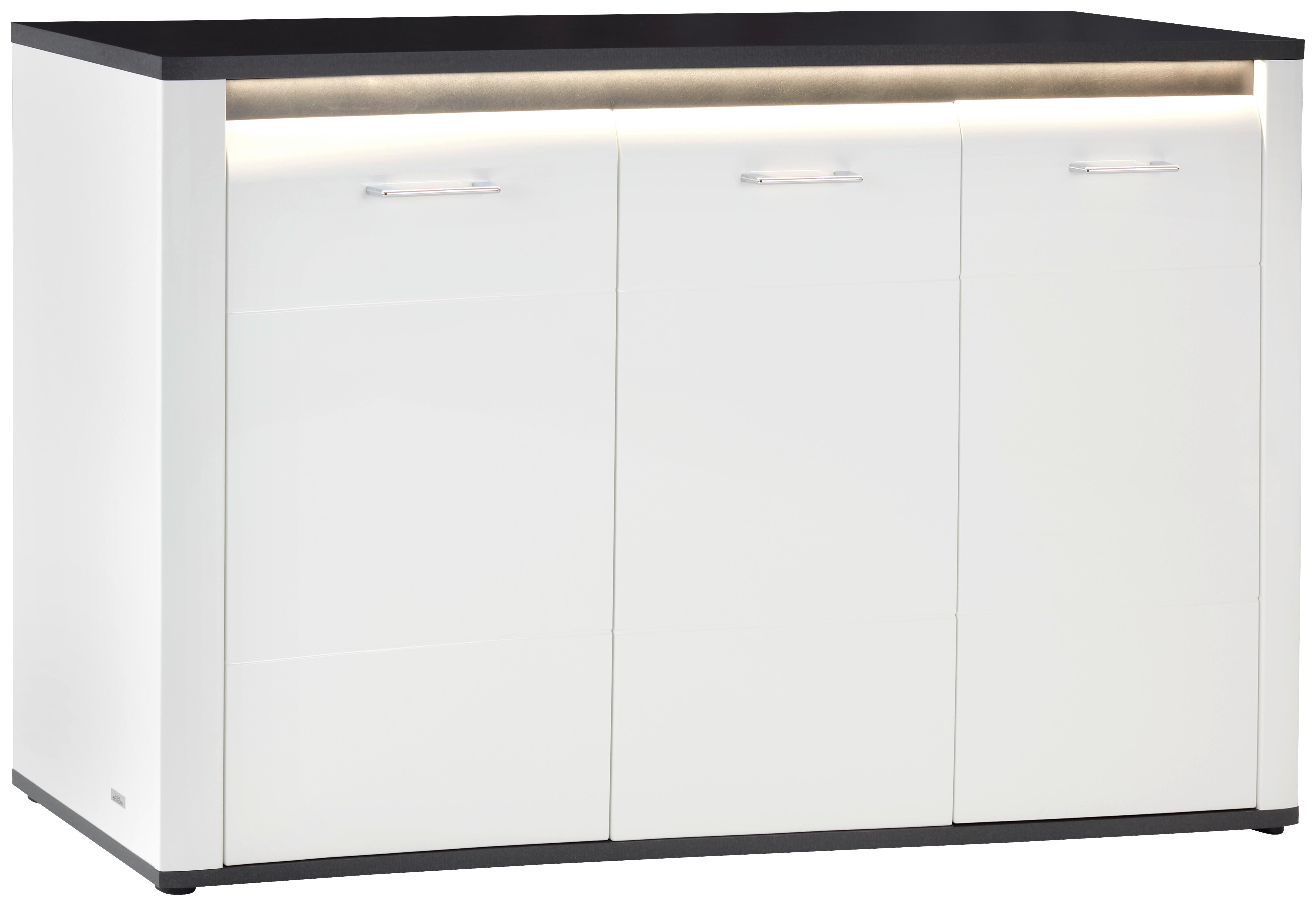 Sideboard Mit Beleuchtung B 156,3 Cm Alassio, Weiß