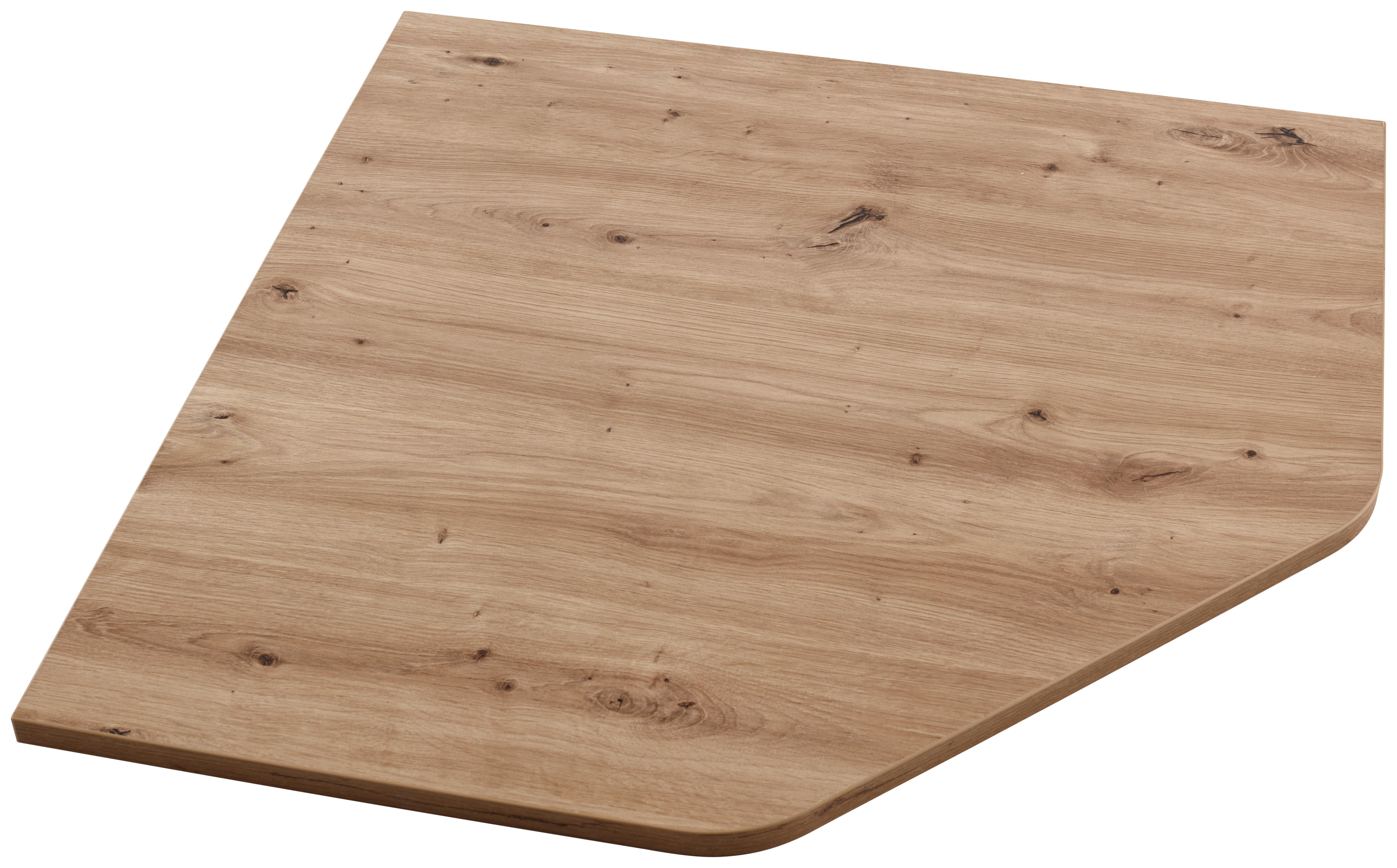 Aus Holzdekor gefertigte Eckverbindungsplatte für Schreibtische