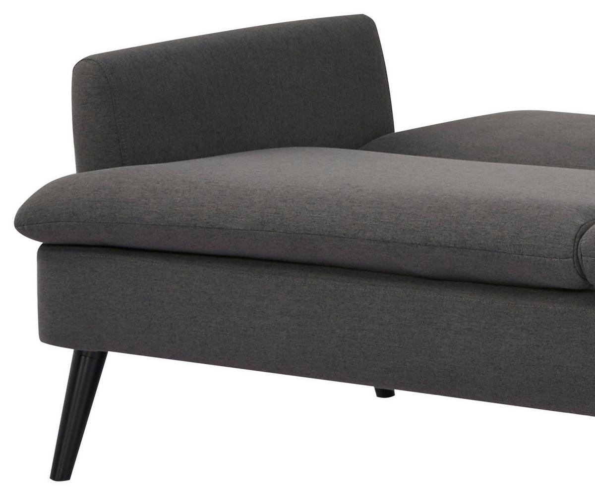 Rozkladacia pohovka MINA, tmavosivá - šedá/černá, Moderní, dřevo/textil (110/180cm) - Luca Bessoni