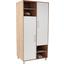 Ruhásszekrény Box - Tölgyfa/Fehér, modern, Faalapú anyag (98/205/55cm)