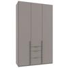 Drehtürenschrank New York Grau/Sahara B: 135 cm - Grau/Sahara, MODERN, Holzwerkstoff (135/236/58cm) - MID.YOU